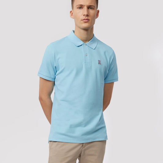 - Classic Pique Polo - Sky Blue