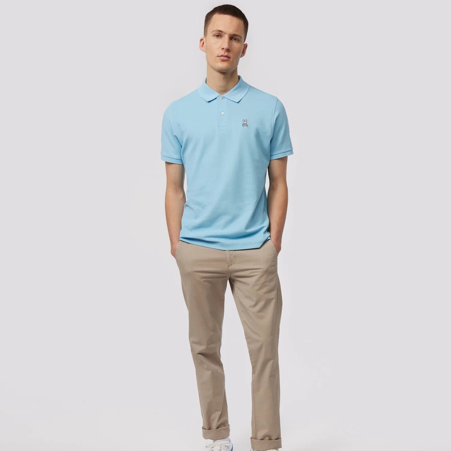 - Classic Pique Polo - Sky Blue
