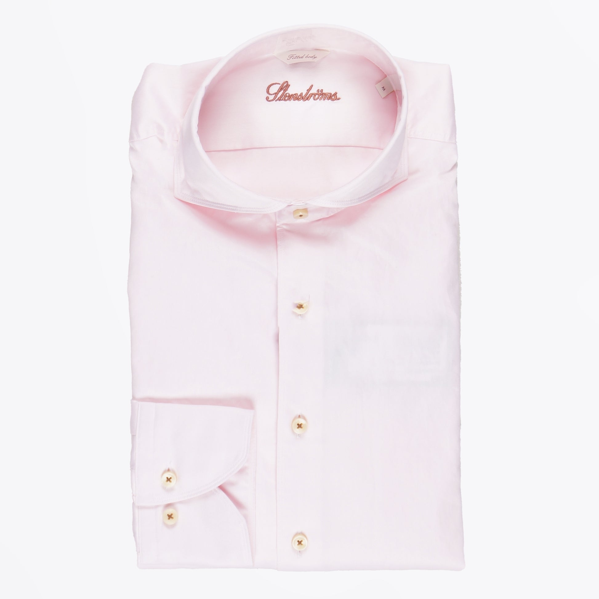 Stenstroms Fitted Body Soft Poplin Shirt - Pink