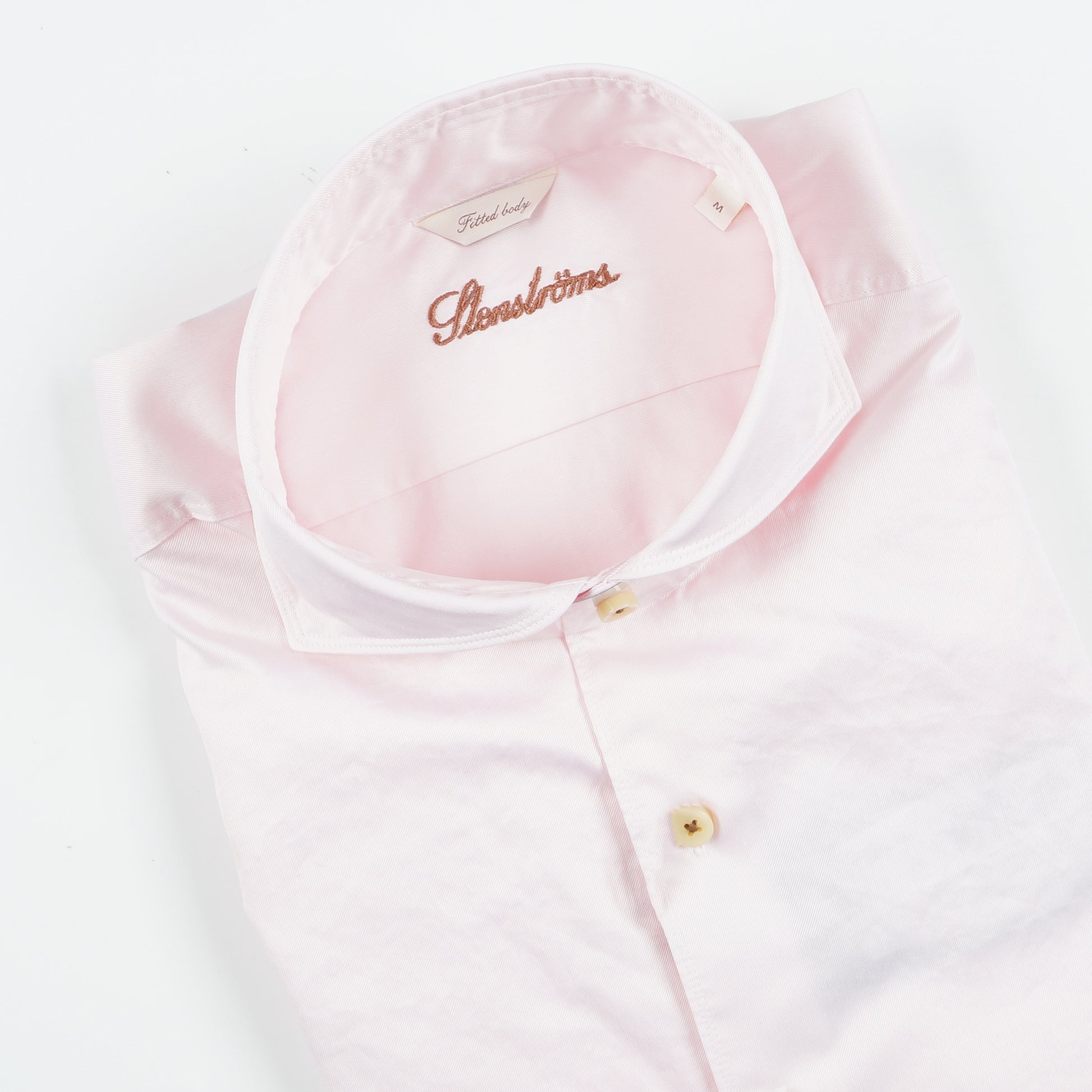 Stenstroms Fitted Body Soft Poplin Shirt - Pink