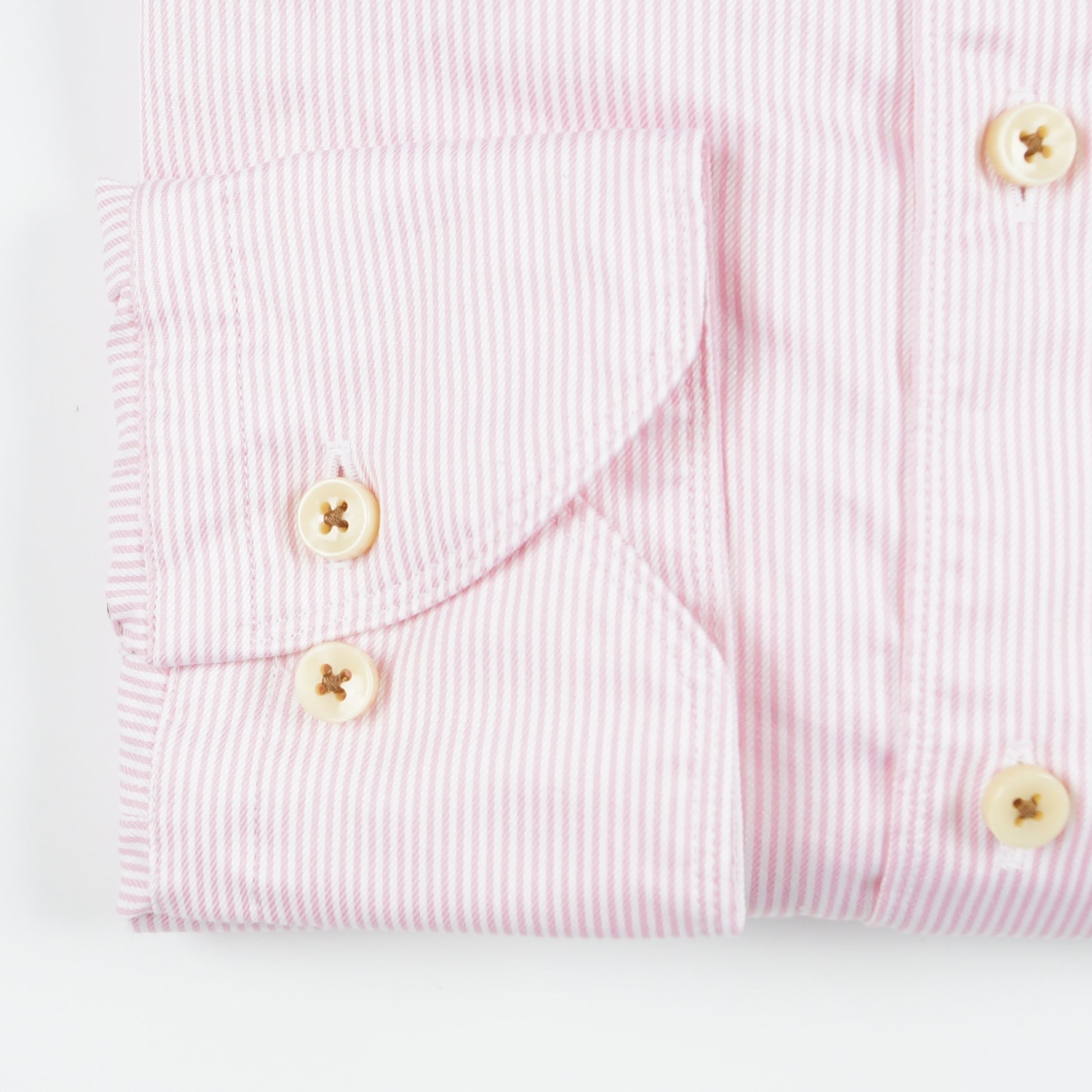 Stenstroms - Fitted Body Soft Poplin Stripe Shirt - Pink