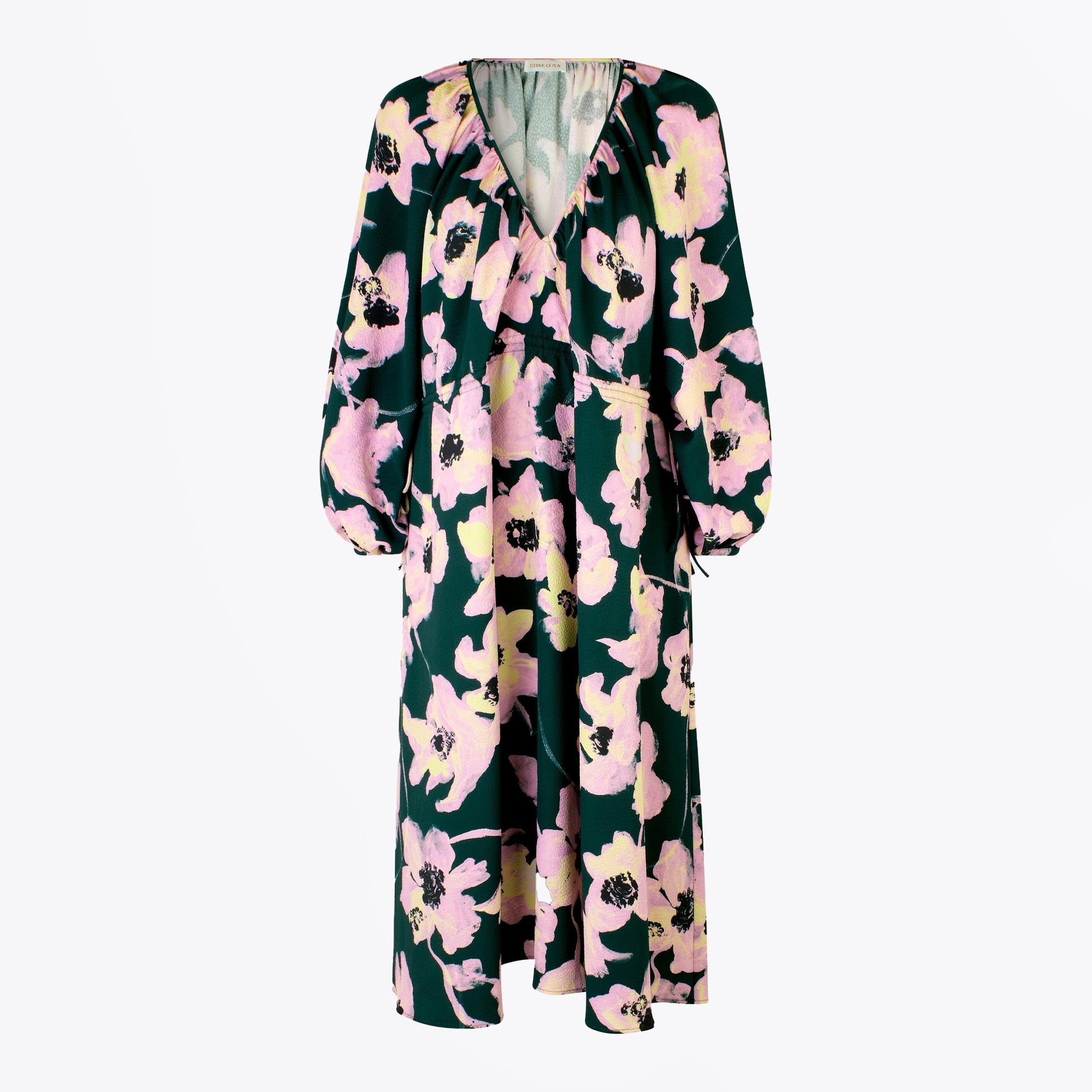 Stine Heather Structure Stretch Dress - Filigree Flower Garden