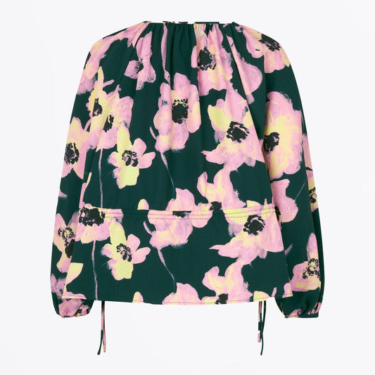 - Eveline Structure Stretch Top - Filigree Flower Garden