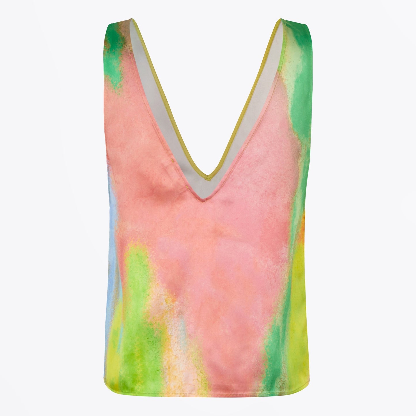 - Elanor Heavy Satin Top - Fireworks