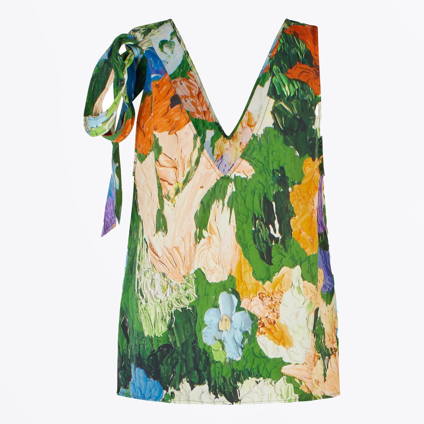 Marika Dry Viscose Top - Impressionist Garden