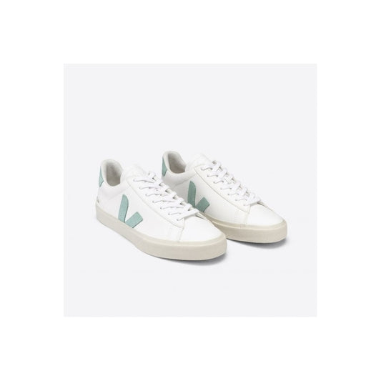 - Campo Chromefree Leather Sneakers - Extra White/Matcha