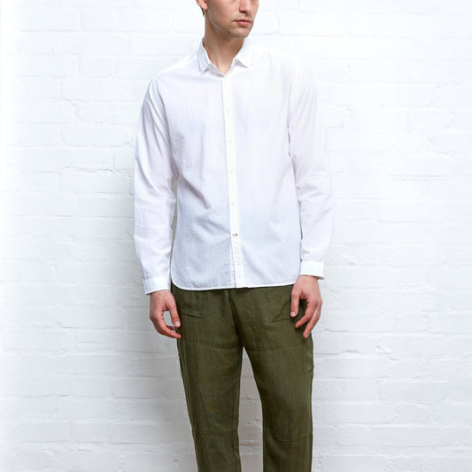 - Clerkenwell Tab Newlyn Shirt - White