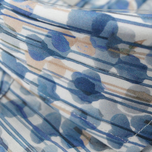 - Roma Modern Kent Liberty Print Shirt - Blue/Sand