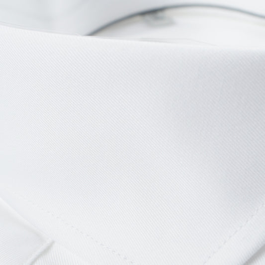 - Bari Cutaway Collar Albini Fab Shirt - White