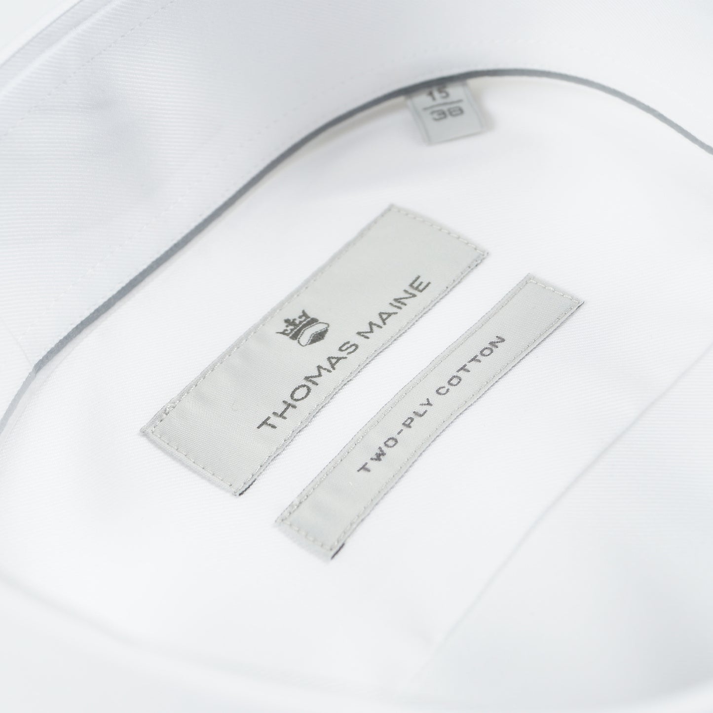 - Bari Cutaway Collar Albini Fab Shirt - White