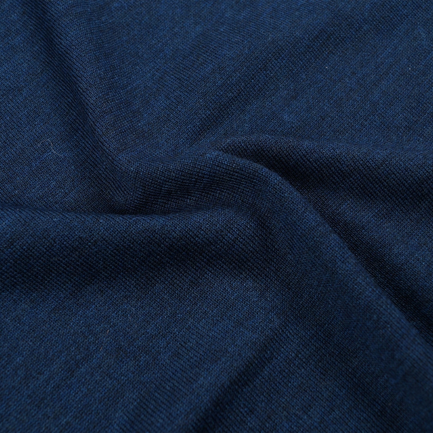 - Crew Neck Short Sleeve Merino Pullover - Dark Jeans