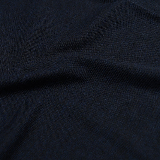 - Crew Neck SS Merino Pullover - Navy