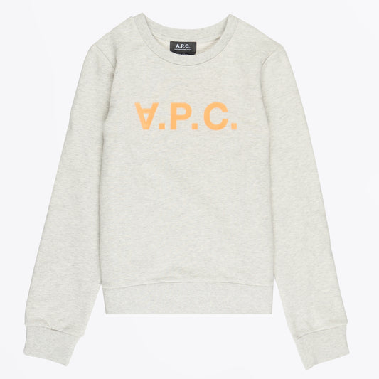 - Bicolore Sweat - Ecru Melange