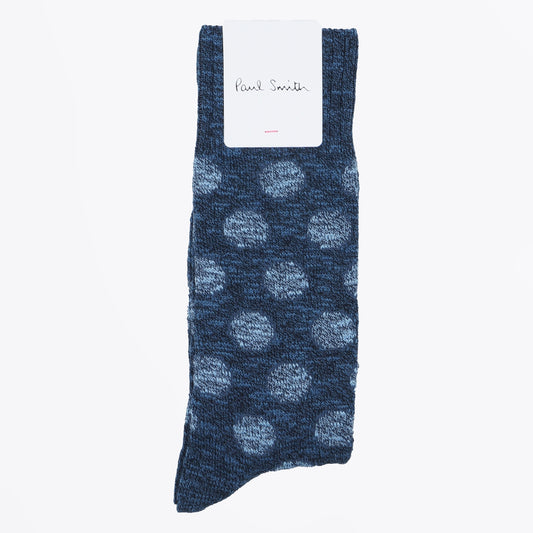 - Benny Dot Sock - Navy