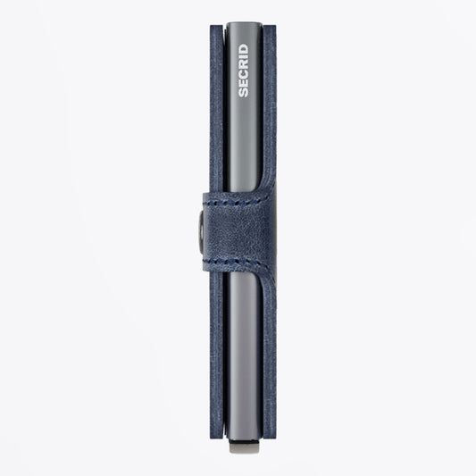 Miniwallet - Vintage Blue Leather