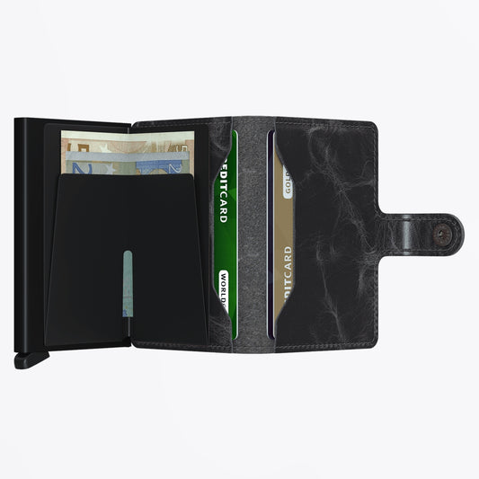 Miniwallet - Vintage Grey Black