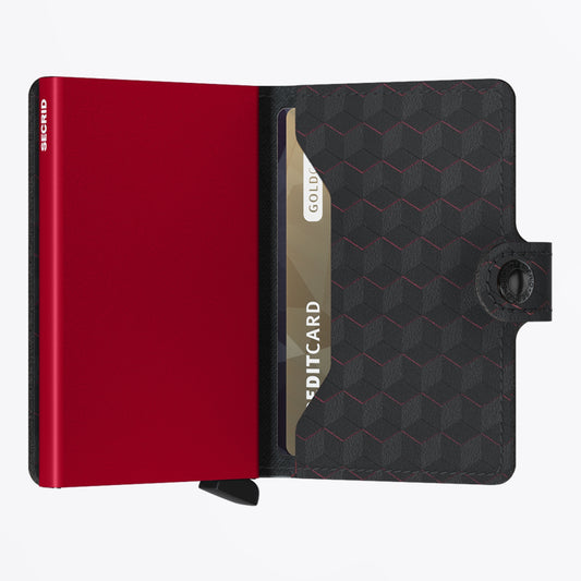 Miniwallet - Optical Black and Red