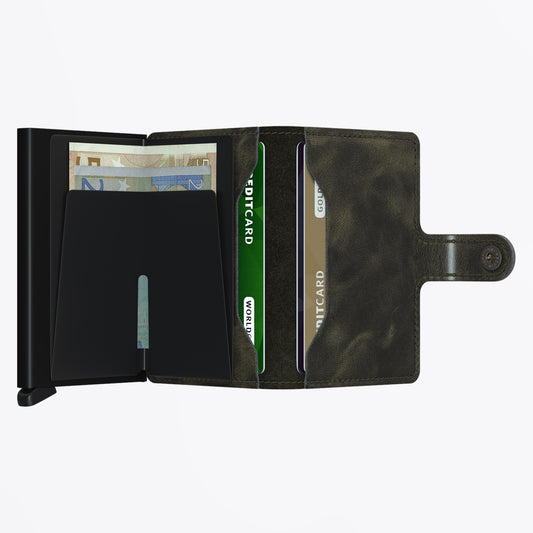 Miniwallet - Vintage Olive/Black