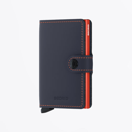 Miniwallet - Matte Nightblue/Orange