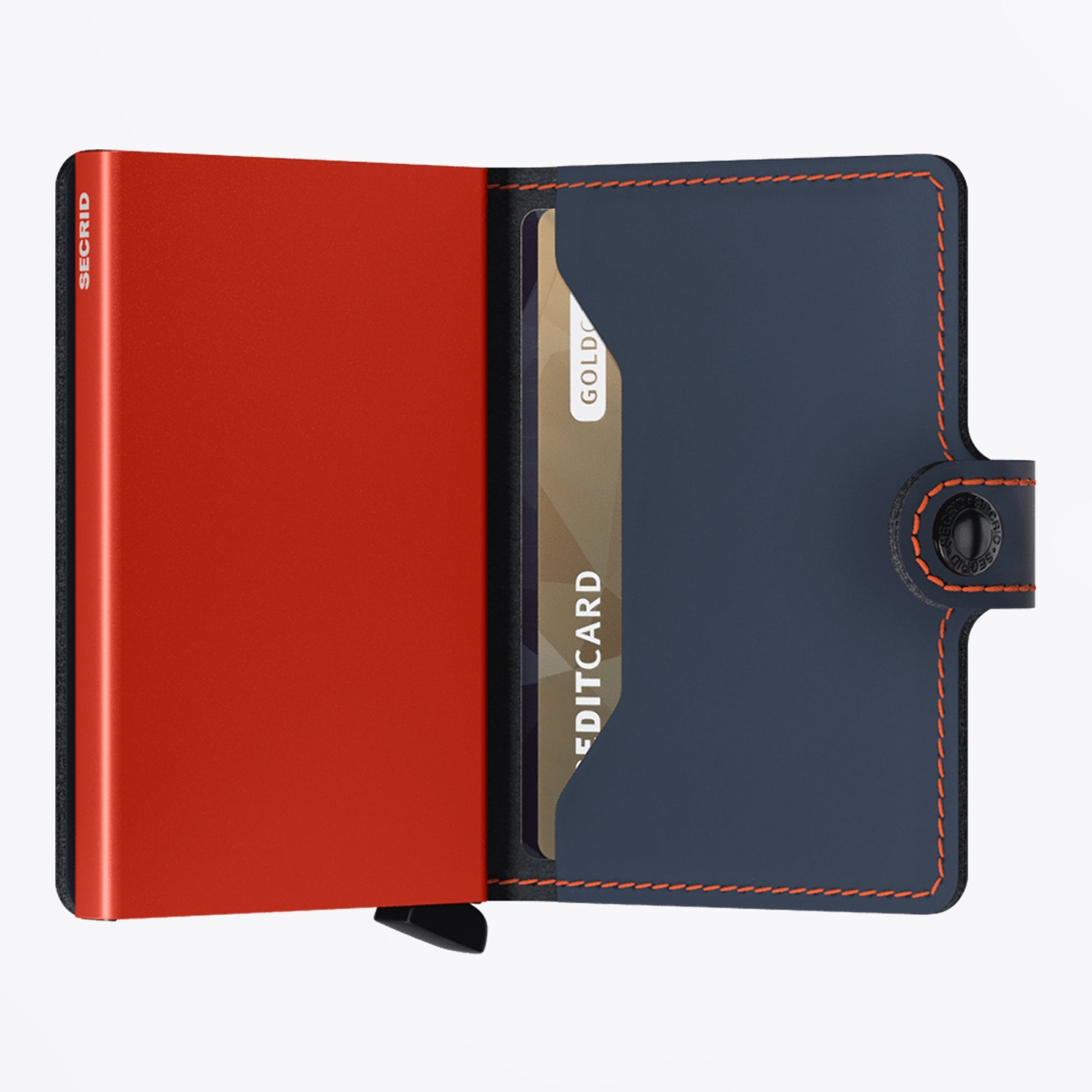 Secrid Miniwallet - Matte Nightblue/Orange