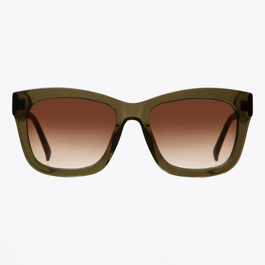 - Rosie Sunglasses - Olive Graduated Brown