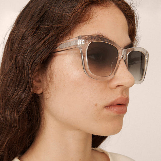 - Rosie Sunglasses - Crystal Graduated Grey