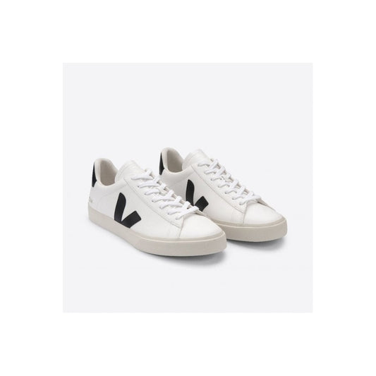 - Campo Chromefree Leather Sneakers - Extra White/Black