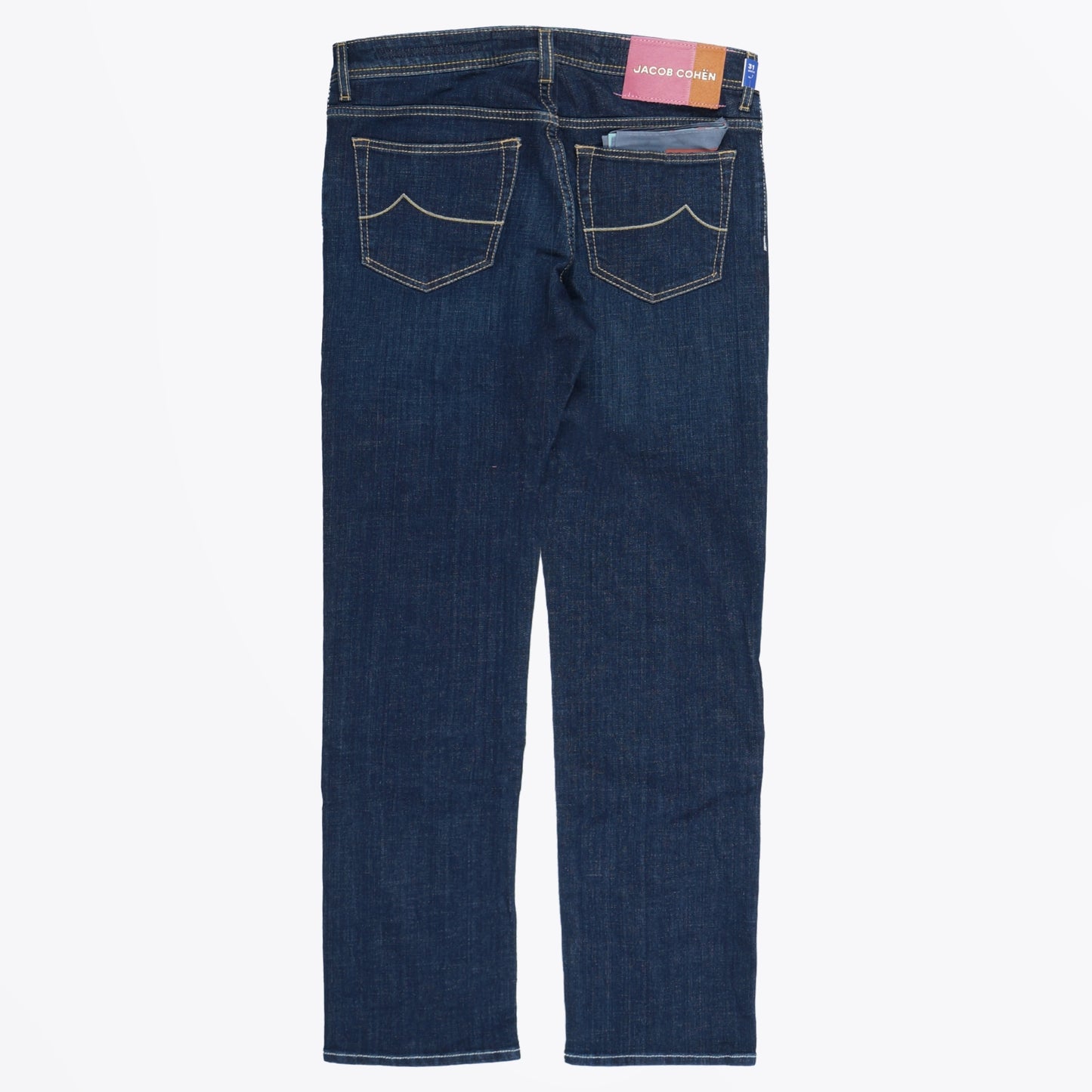 - Bard Fast Slim Fit Zip Jeans - Dark Blue