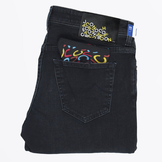 - Bard Slim Fit Jeans - Blue Black