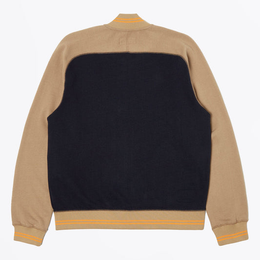 - Carbis Jacket Brushback Sweat - Navy/Sand