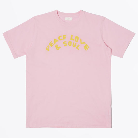 - Peace Love and Soul Print Tee - Pink