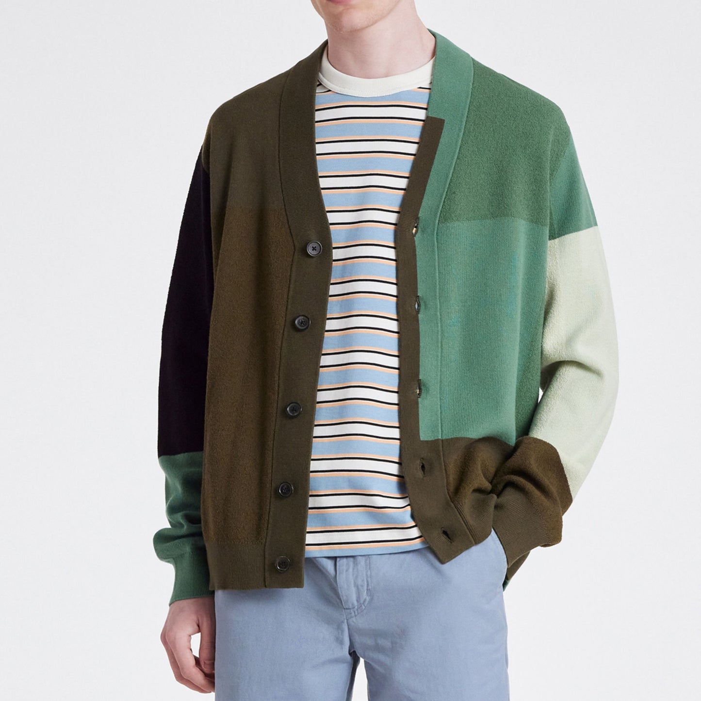 - Striped SS T-Shirt - Blue