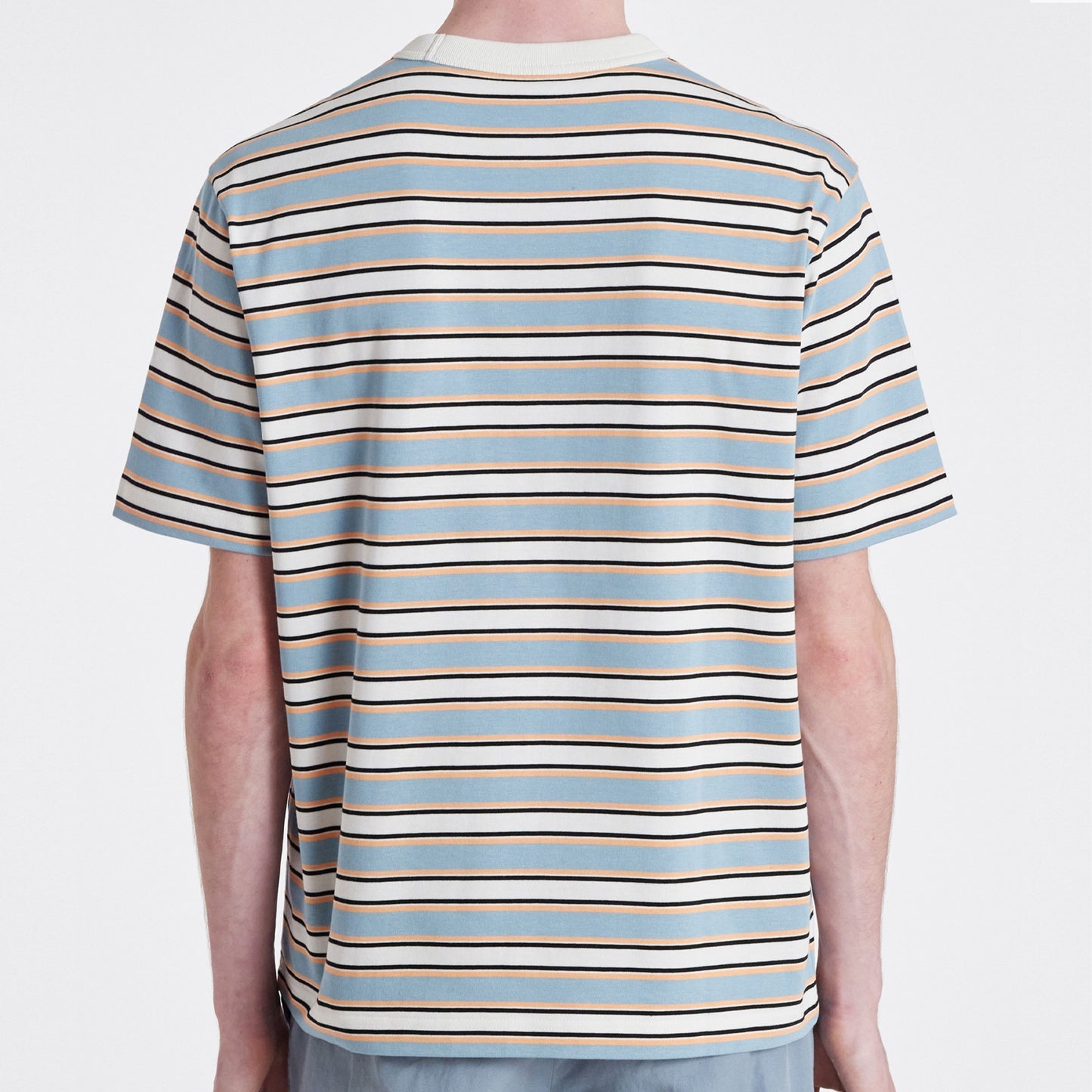 - Striped SS T-Shirt - Blue