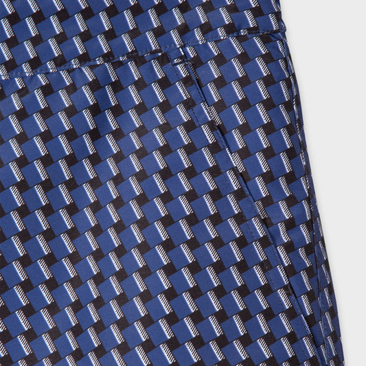 Geo Cube Swim Shorts - Navy
