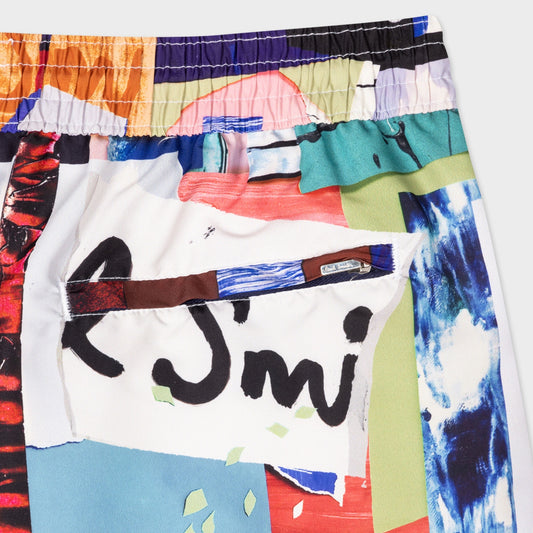 - Collage Print Swim Shorts - Multi