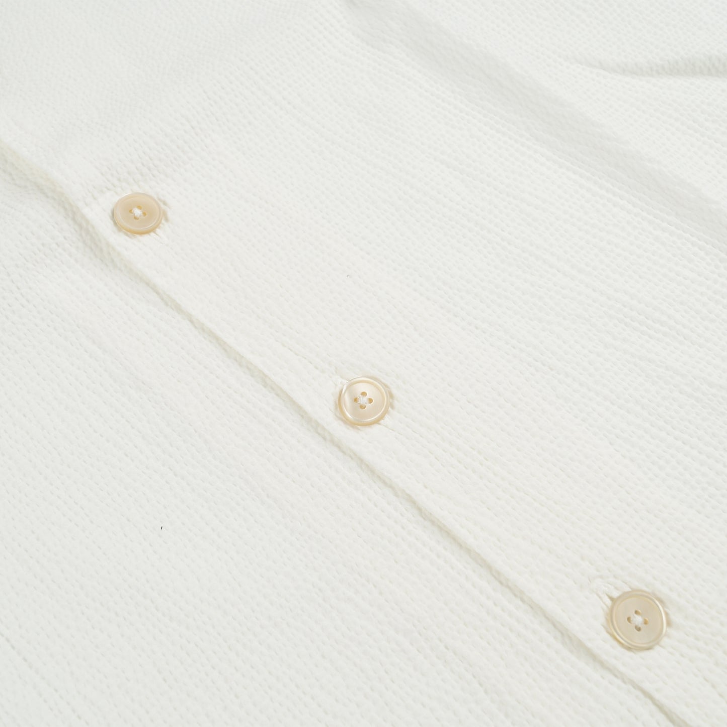 - Casual Fit SS Textured Shirt - Off-White