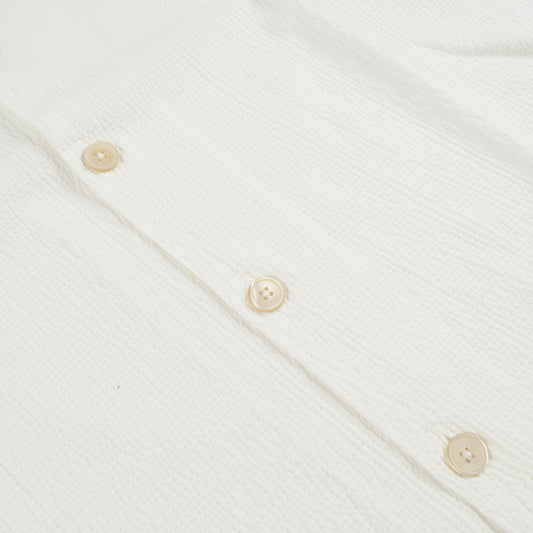 - Casual Fit SS Textured Shirt - Off-White