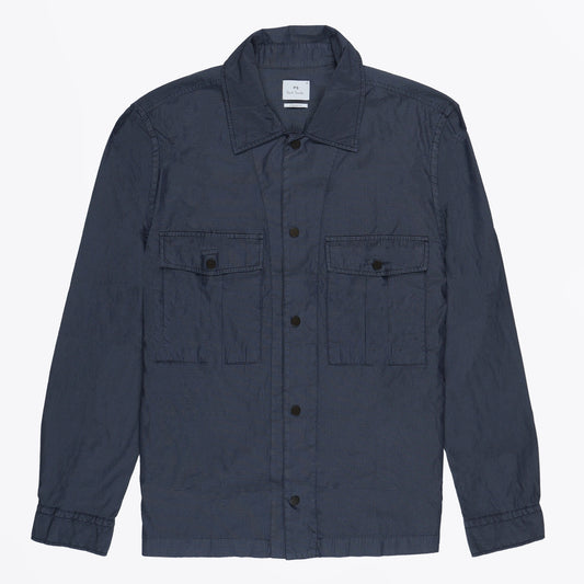 LS Casual Fit Shirt Jacket - Navy