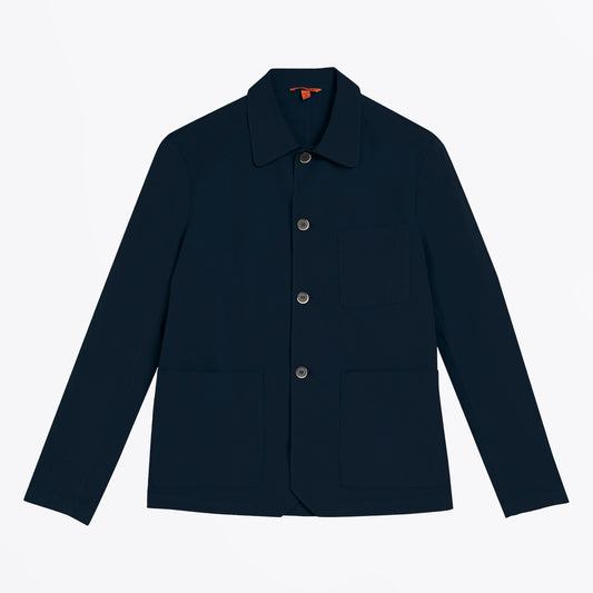 - Visal Garbo Overshirt - Navy