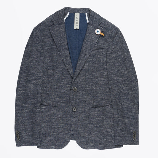 - Seba 1 Knitted Stretch Blazer - Navy