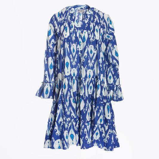Lobster Dress - Minx Ikat Blue