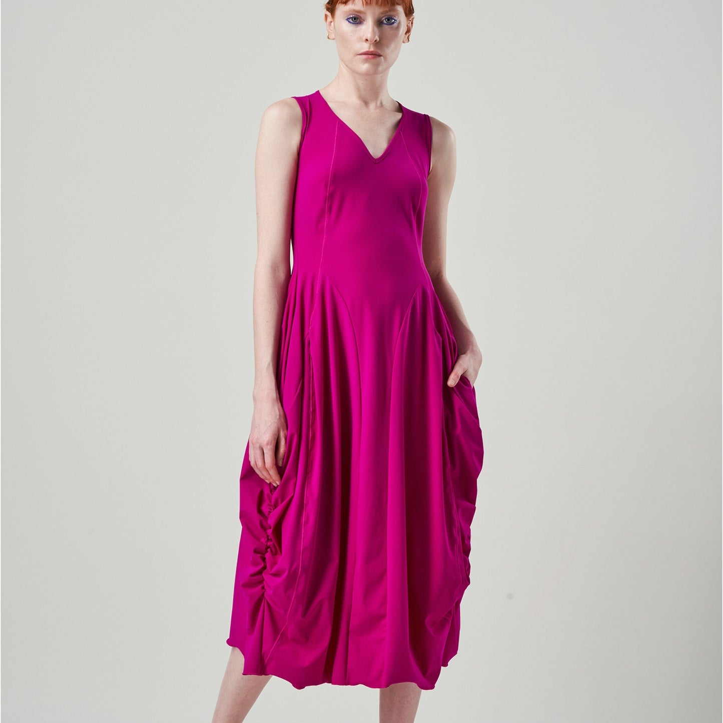 - At Length Dress - Fuchsia