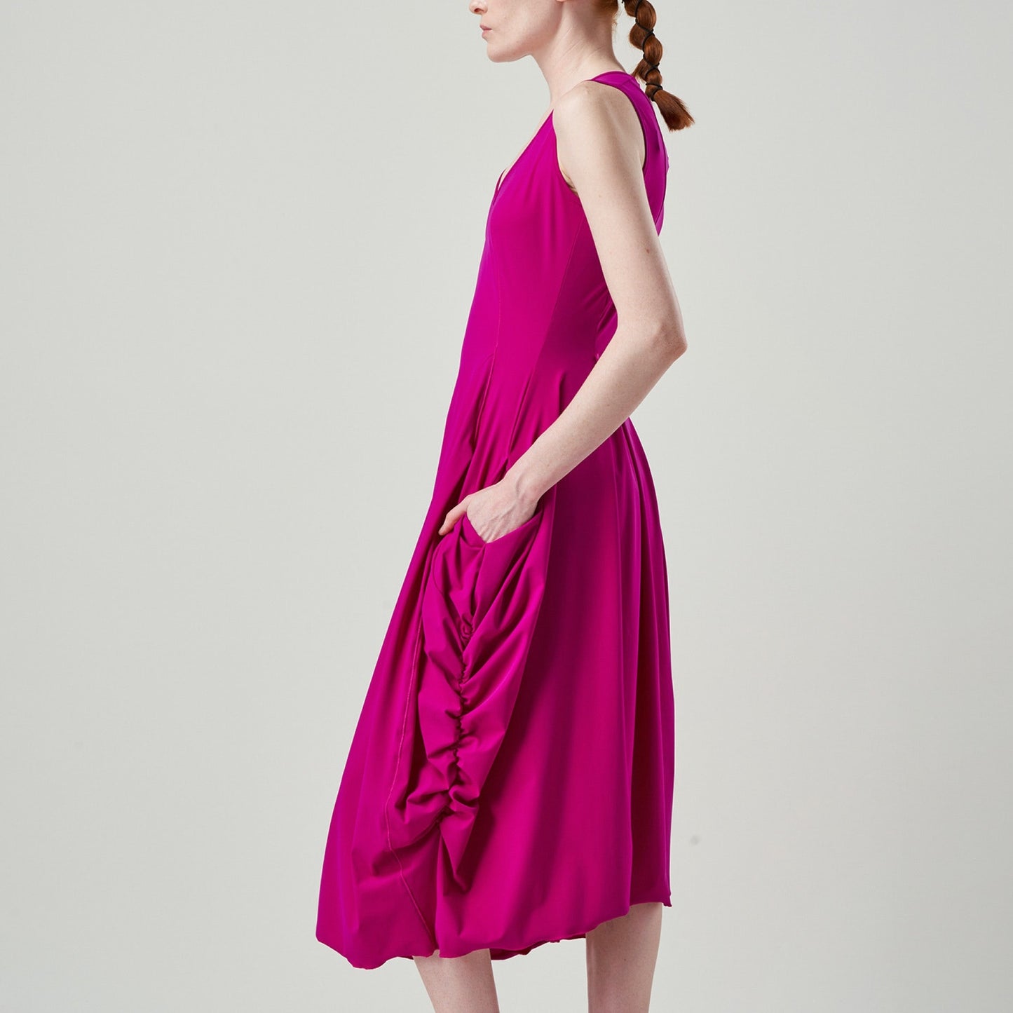- At Length Dress - Fuchsia