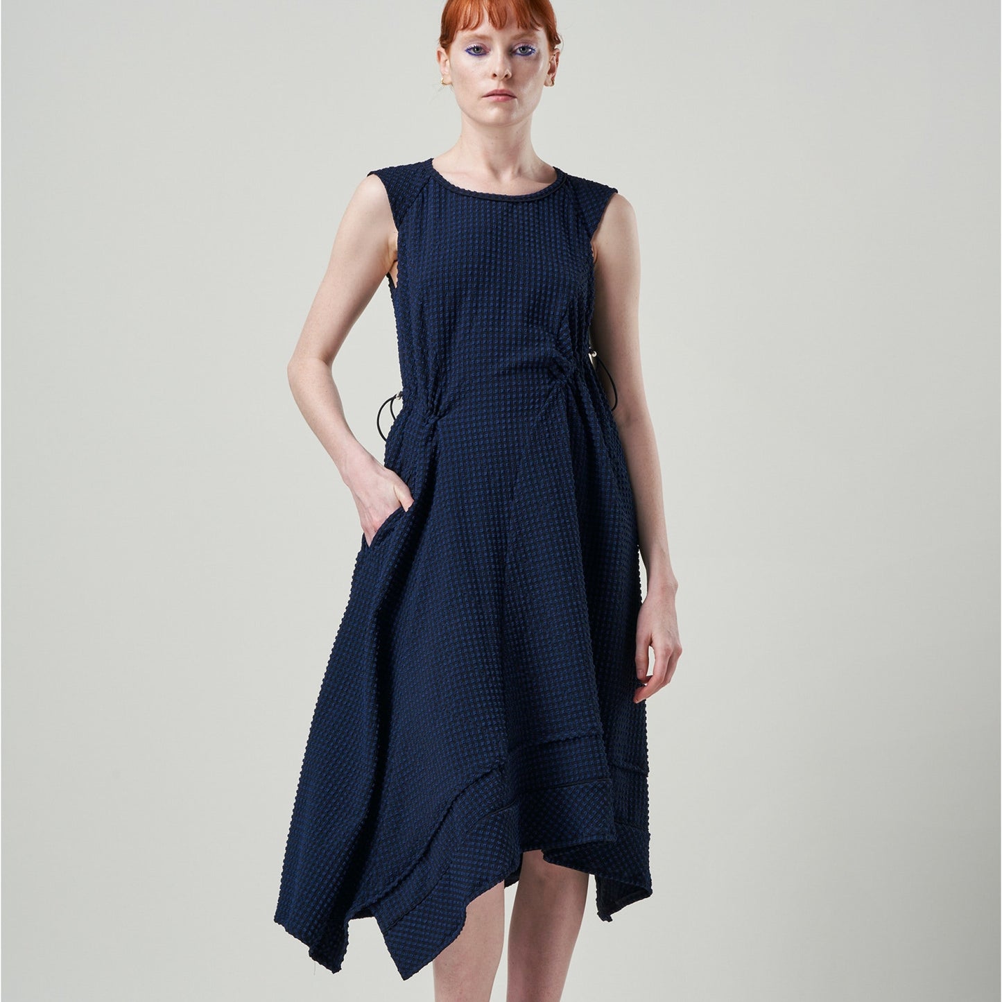 - Emerge Asymmetric Seersucker - Navy