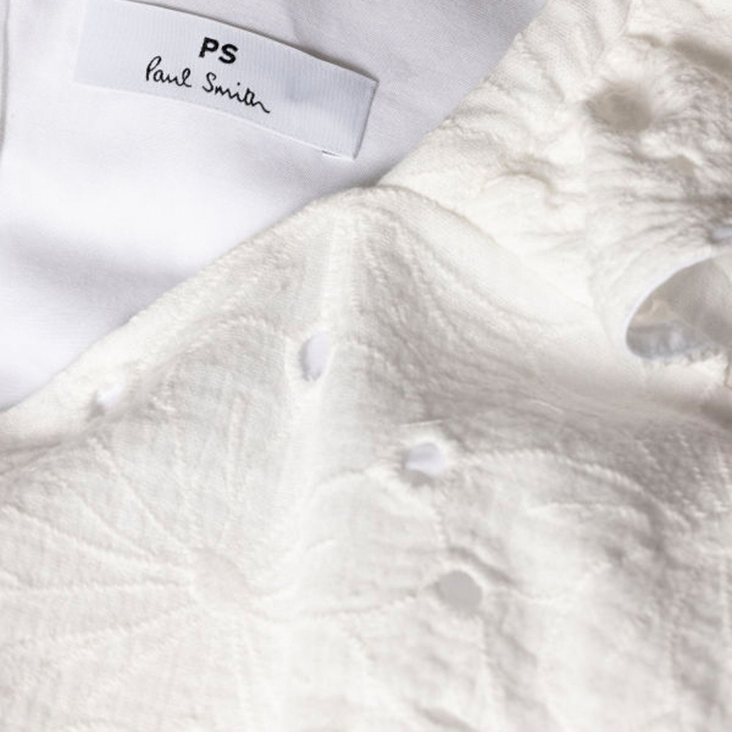 - Cotton Broderie Anglaise Top - White