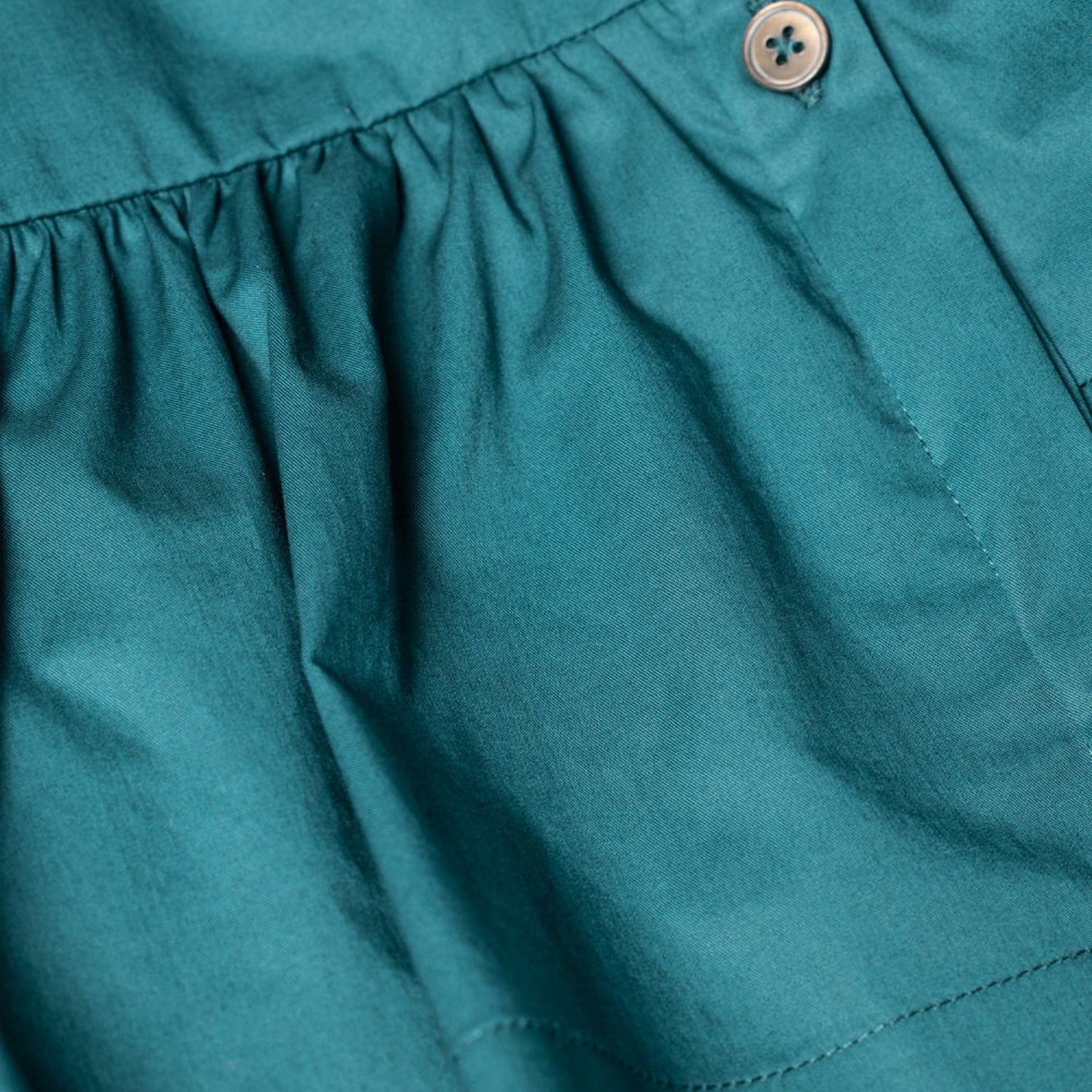 - Asymmetric Shirt Dress - Teal