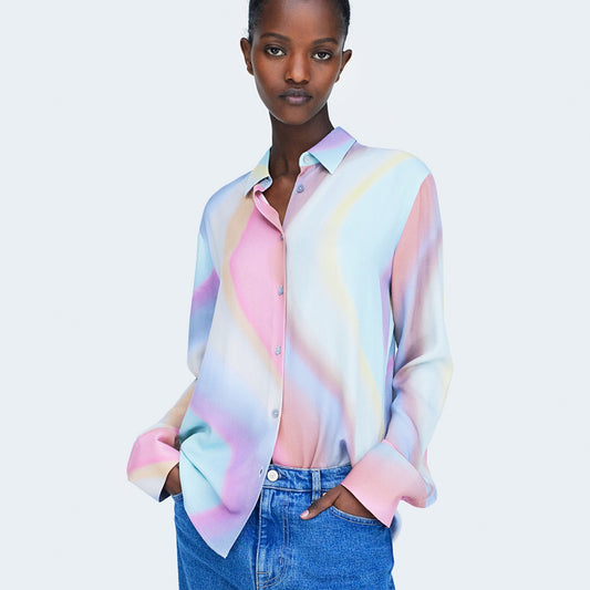 - 'Spray Swirl' Shirt - Multi