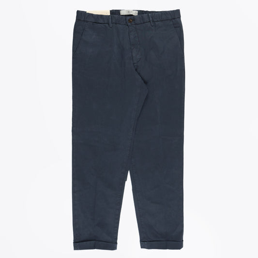 - Cropped Stretch Chino - Navy