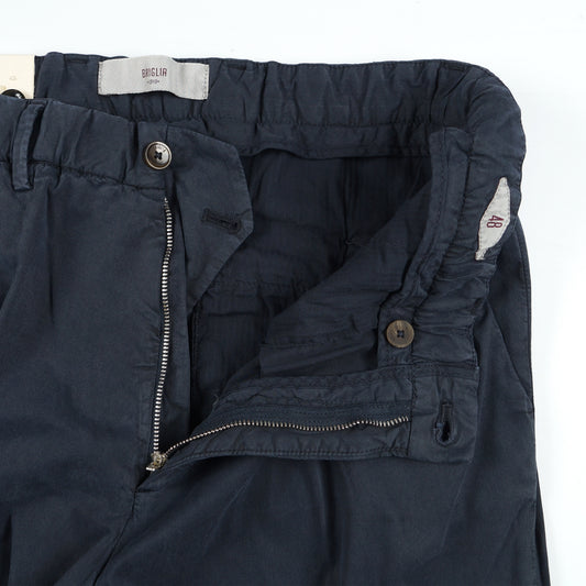 - Cropped Stretch Chino - Navy