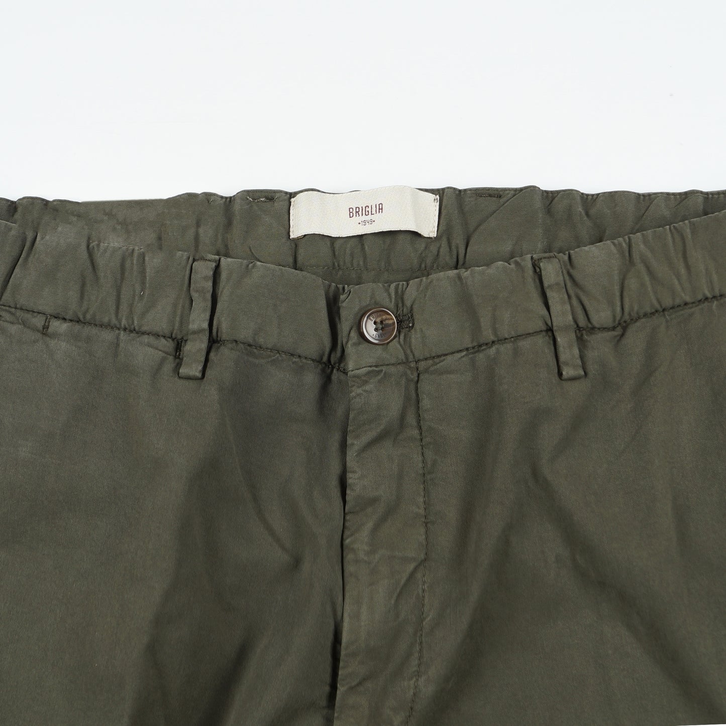 - Cropped Stretch Chino - Green